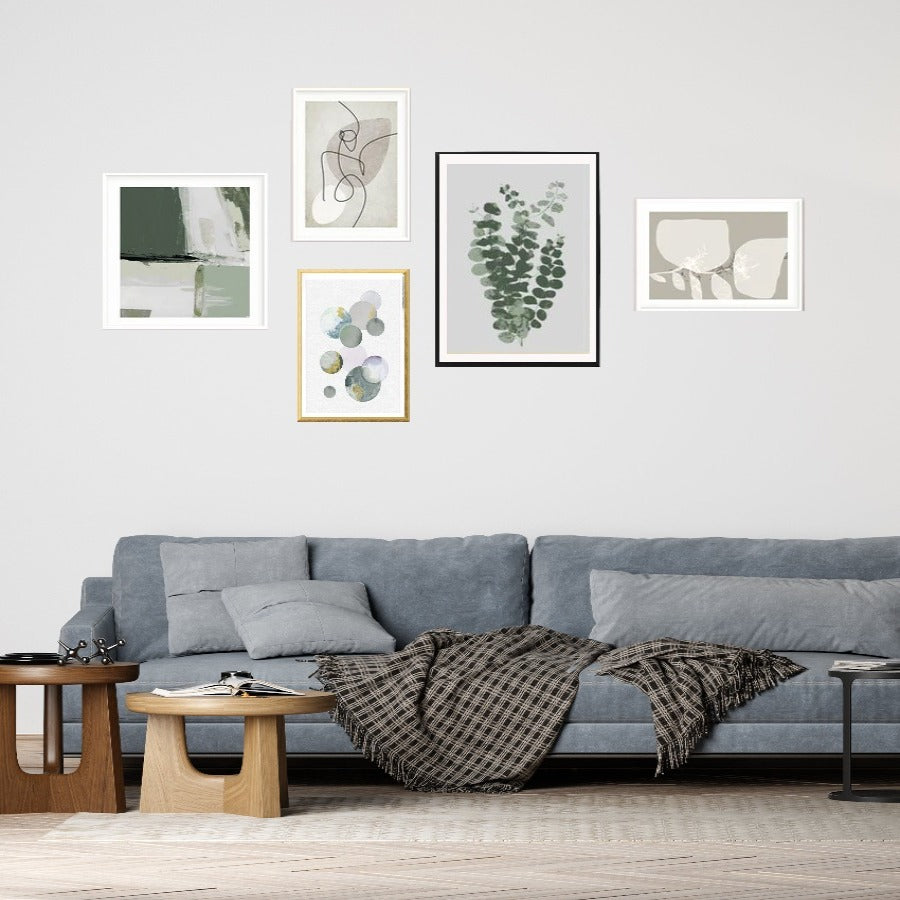 Green grass - Gallery wall of 5