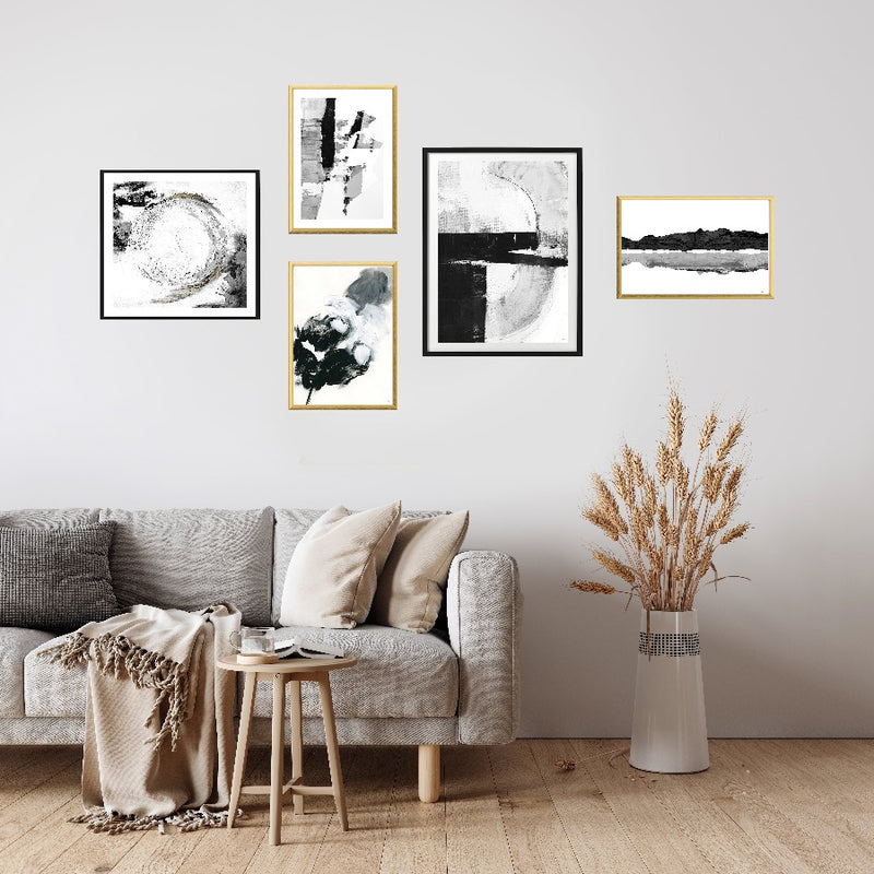 Black and white small - Gallery wall of 5