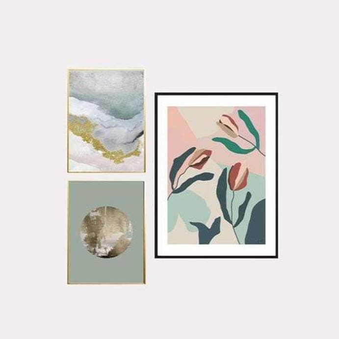 Flowers Daydream-collage 3 Art Print