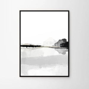 Nordic view - Abtract pastel wall#4 art prints