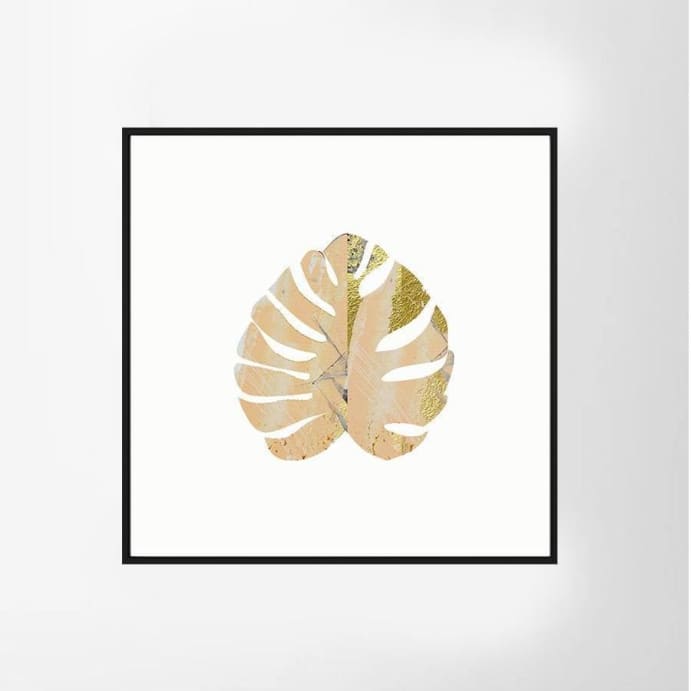 Peachy Banana leaf Art Print