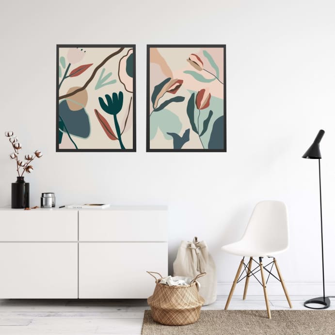 Pistachio flowers - Duo - Canvas Print