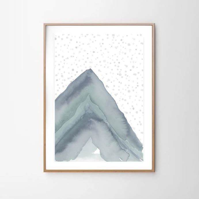 Snow Mountain - Art Print