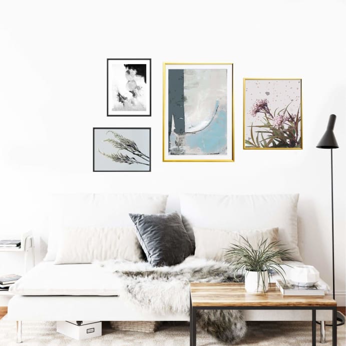 Tropical vibes Gallery wall of 4