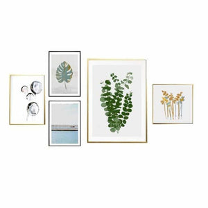 Yellow Mountains gallery wall of 5